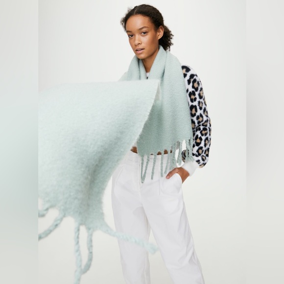 Aritzia Pink Main Character LAILA Fringe Scarf - Picture 3 of 10